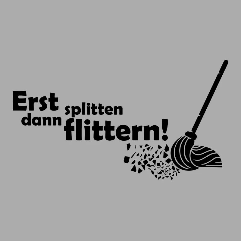 Erst splittern dann flittern Polterabend Geschenk