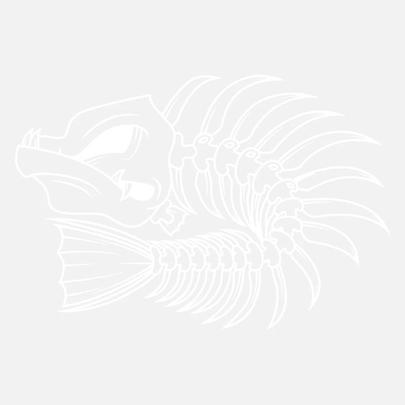 Arêtes de poisson squelette de poisson à chevrons