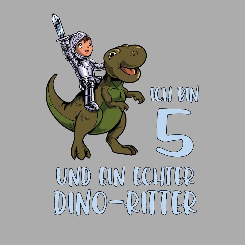 Geburtstagsshirt Dino Ritter - 5 Geburtstag Junge