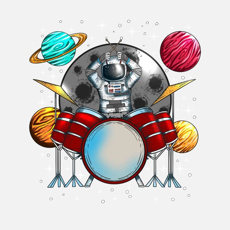 Musicien, Batteur, Planète spatiale, Cosmonaute