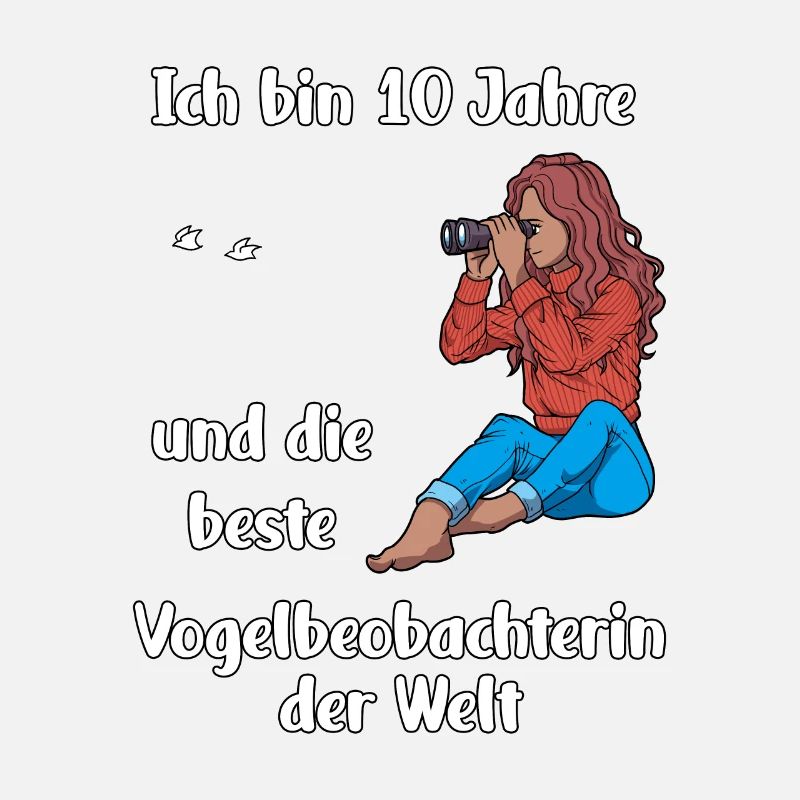 Ich bin 10 - Mädchen Vogelbeobachtung