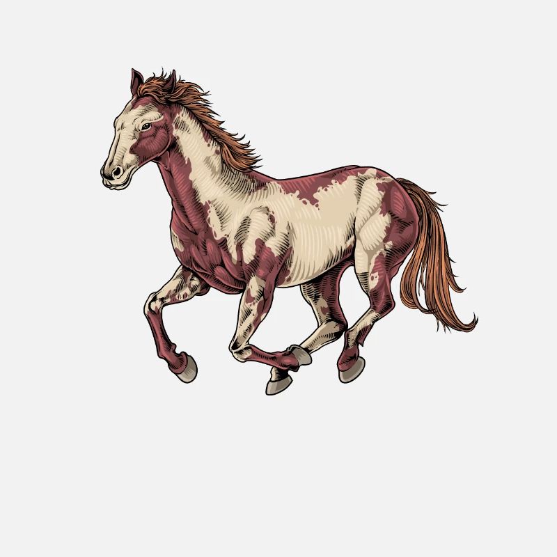Dessin d’un cheval de peinture