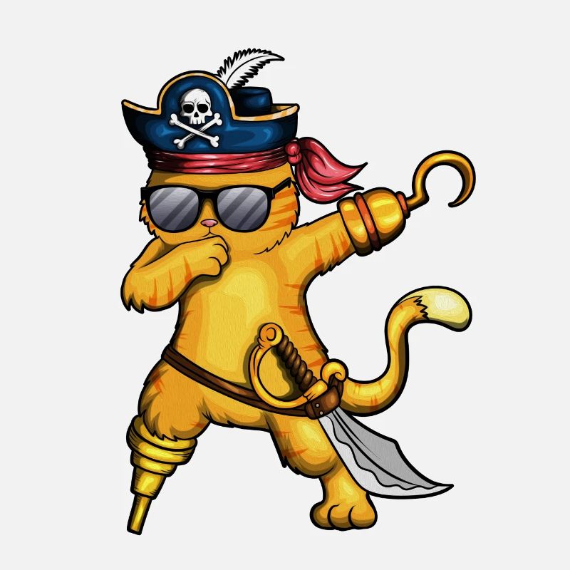 Pirate Chat Pirate Costume Chat Squelette Poisson