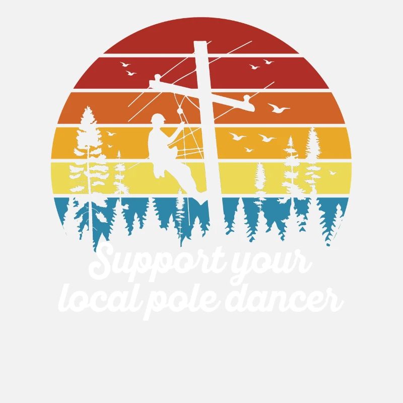 American Lineman Powerline Worker Design