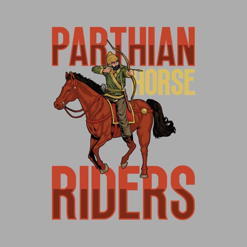 Mit Bogen auf Pferd - Parthischer Reiter