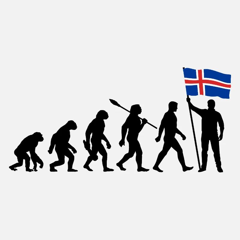 Island - Evolution - Flagge - Nation