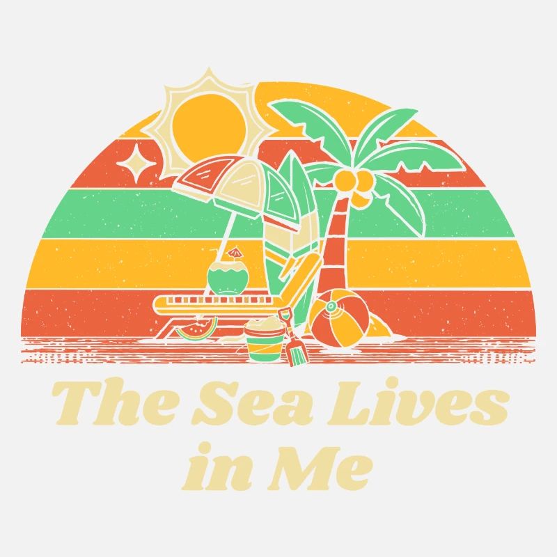 La mer vit en moi Plage Citation motivationnelle Océan