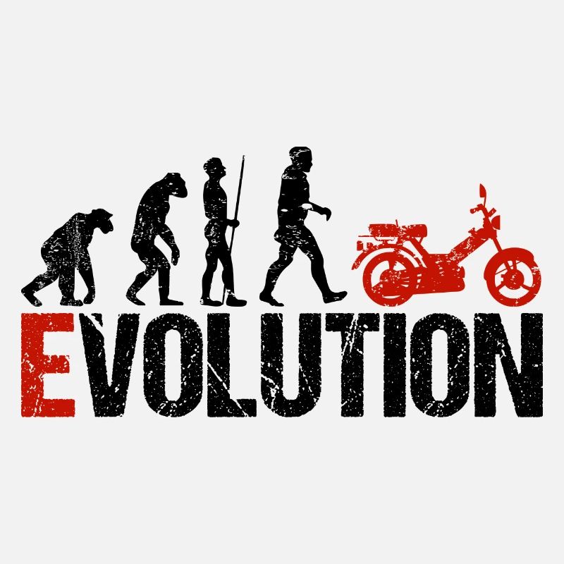 Mofa Véhicule Evolution Drôle pour mobylette