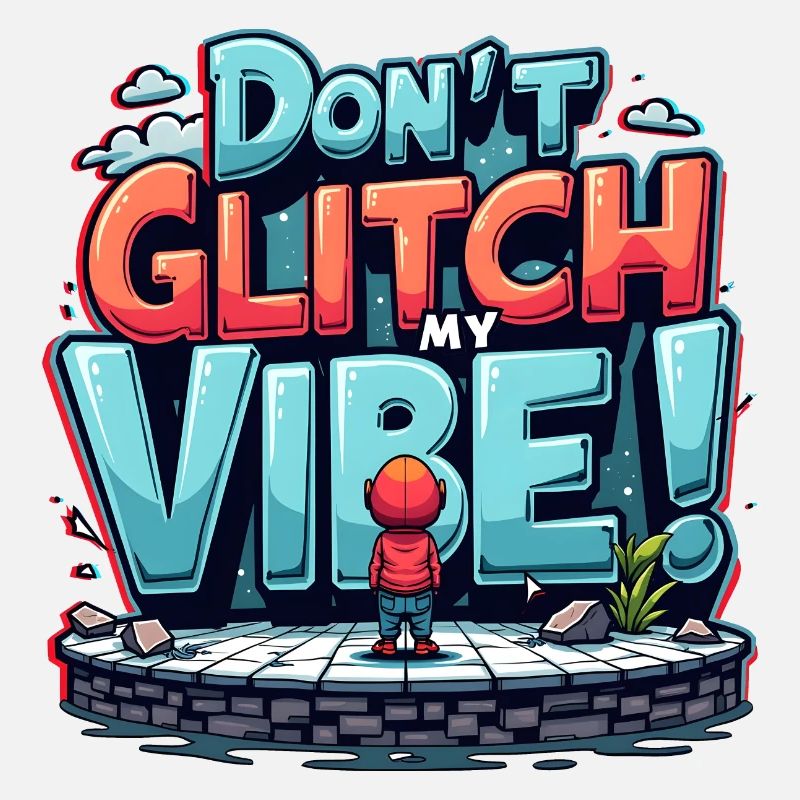 Don’t Glitch my Vibe - Graffiti de jeux rétro