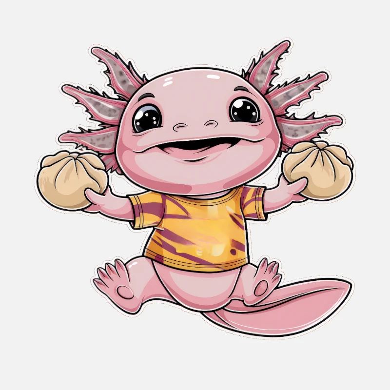 Axolotl Kawaii avec couverture et