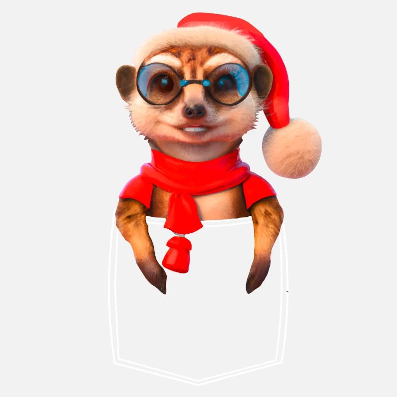 Suricate X-Mas Poche de poche de poitrine suricate