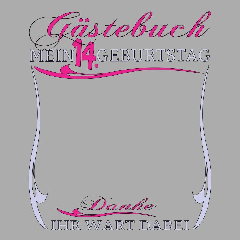 14. Geburtstag Mädchen & Junge Gästebuch