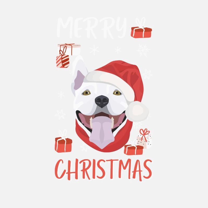 Bull Terrier Merry Christmas