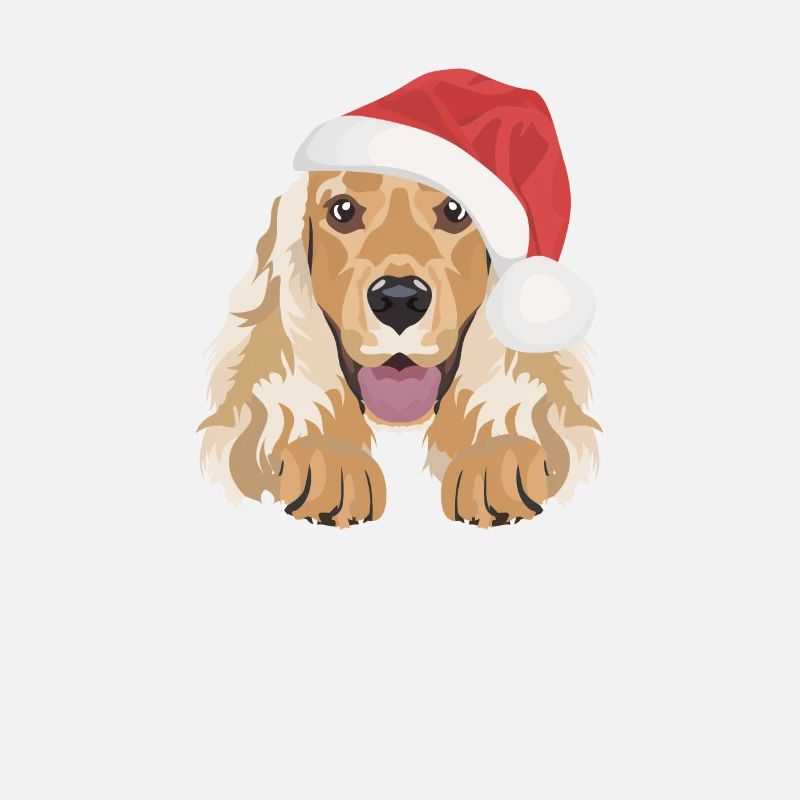Deutsch Cocker Spaniel Merry Christmas