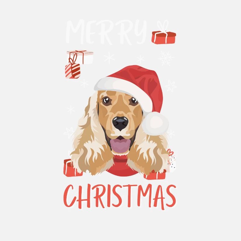 Deutsch Cocker Spaniel Merry Christmas