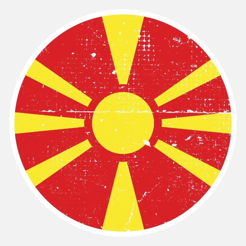 Macédoine du Nord Drapeau macédonien Macédonien