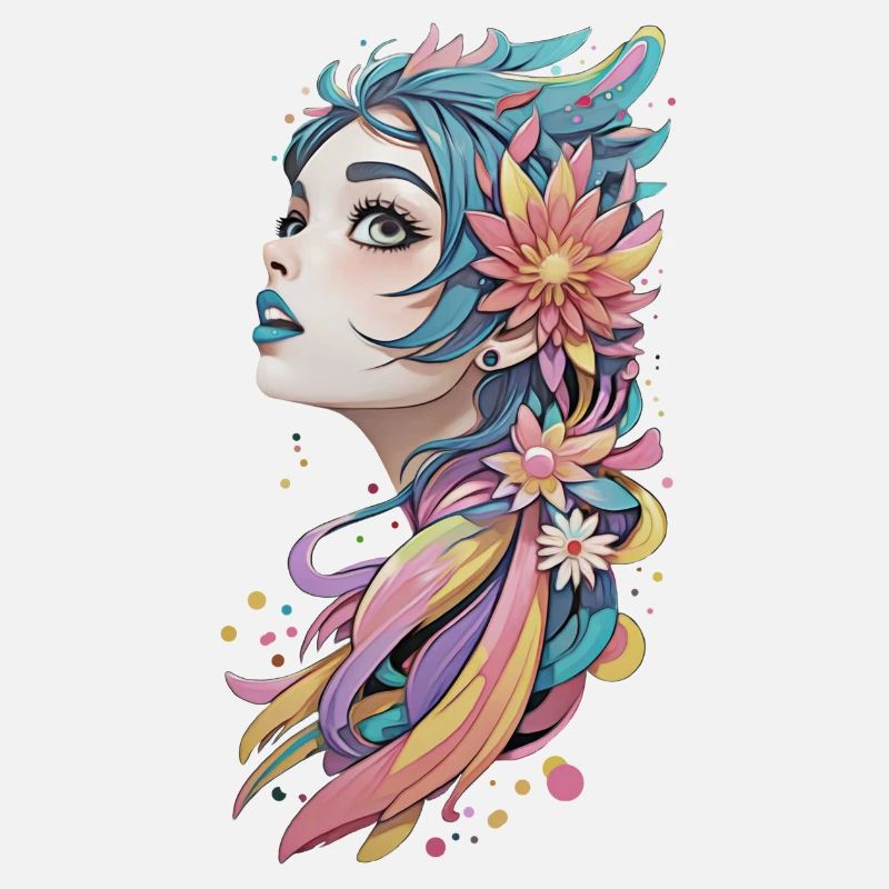 fille en fleurs