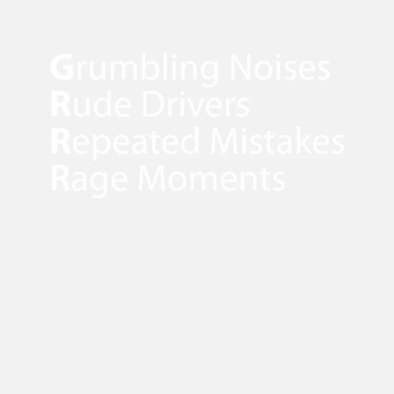 Grr Grumbling Rude Repeated Rage