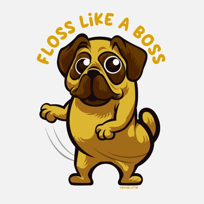 Pug floss dance gift