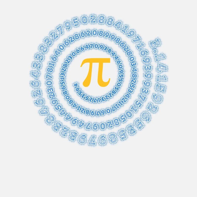 cadeau de maths de symbole de pi