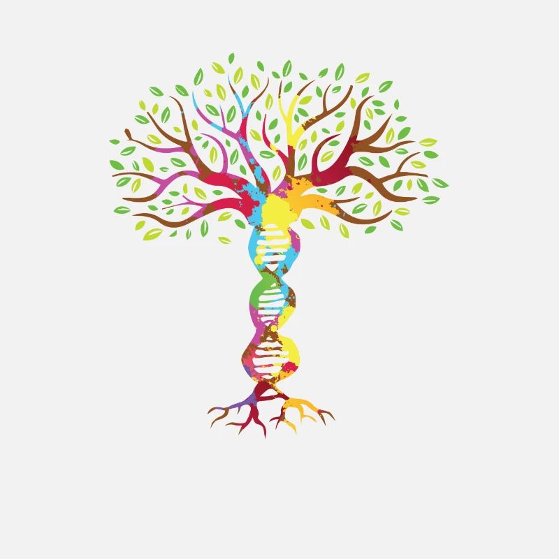 DNA Baum Bunt Gene Geschenk