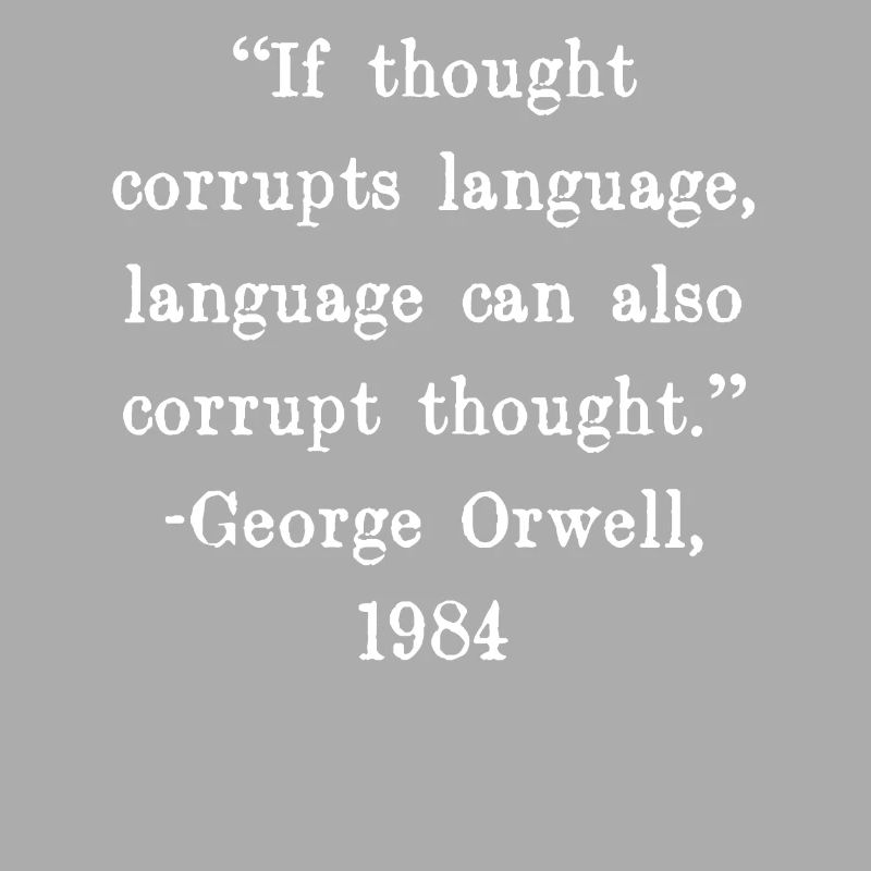 If thought corrupts language, language can also