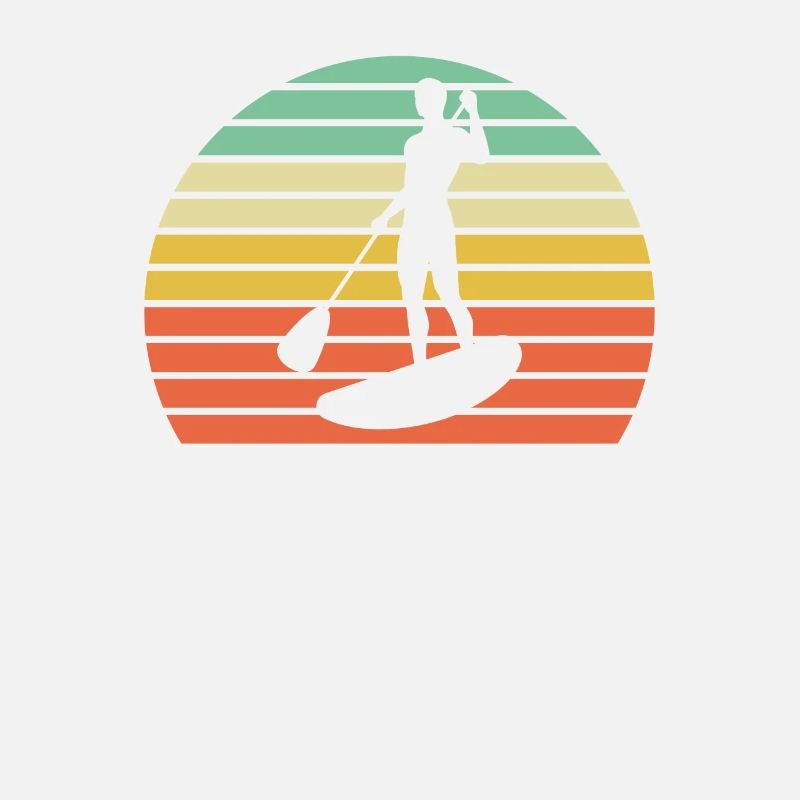 Paddleboard SUP Retro Style Sonnenuntergang