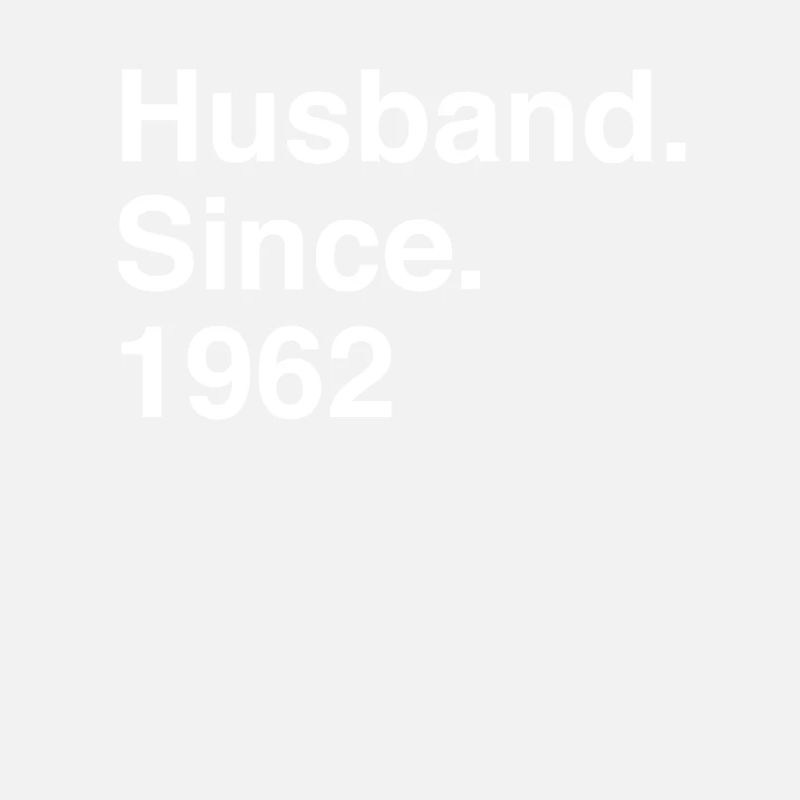 Jubiläumsehemann seit 1962 Hochzeit