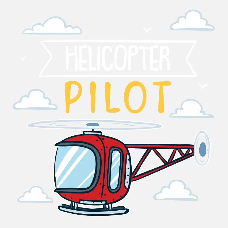 Pilote d'hélicoptère | hélicoptère rouge