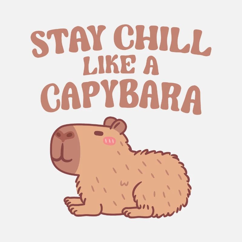 Mignon Capybara Restez Chill Comme Un Capybara