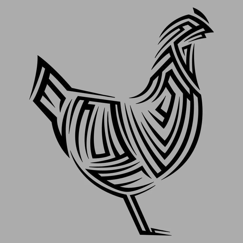 Huhn Tribal Tattoo