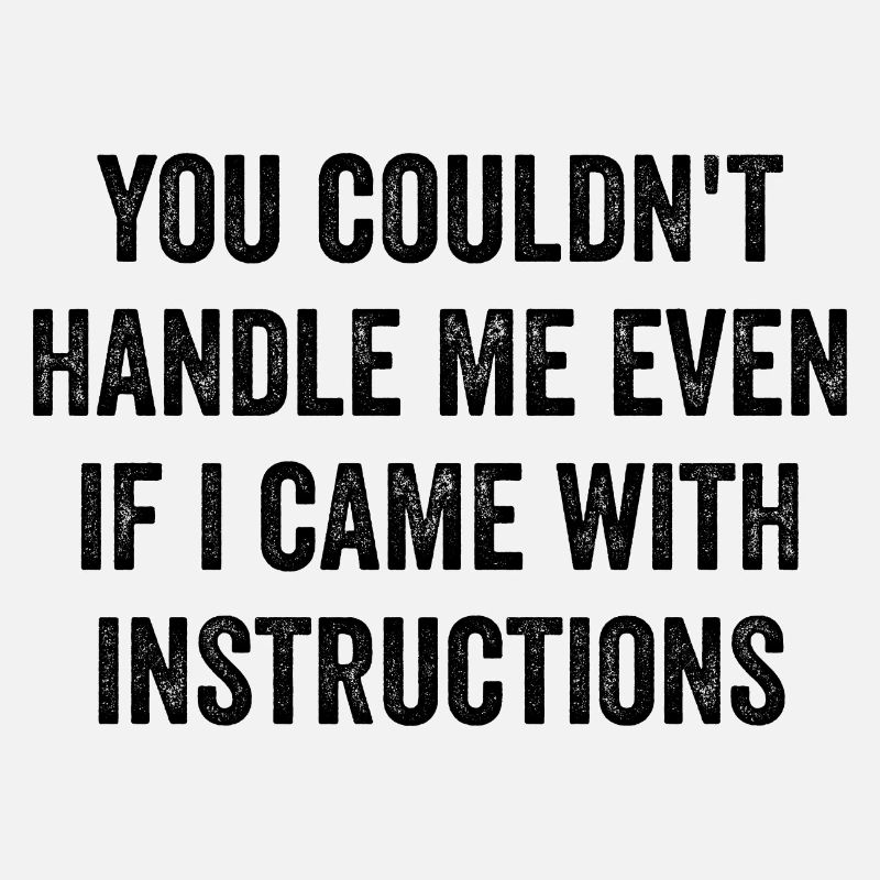 You Couldn't Handle Me Even If I Came Instructions