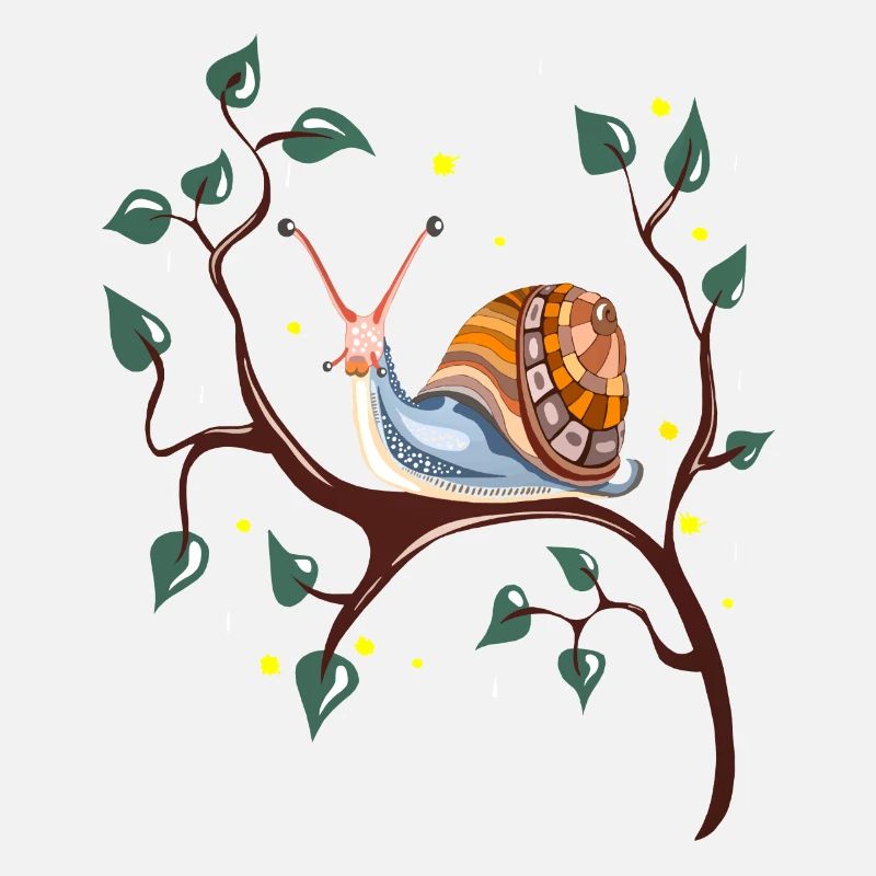 escargot sur branche