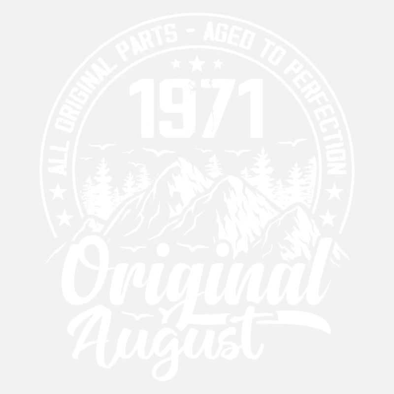 August 1971 Original:53 Years Birthday Gift