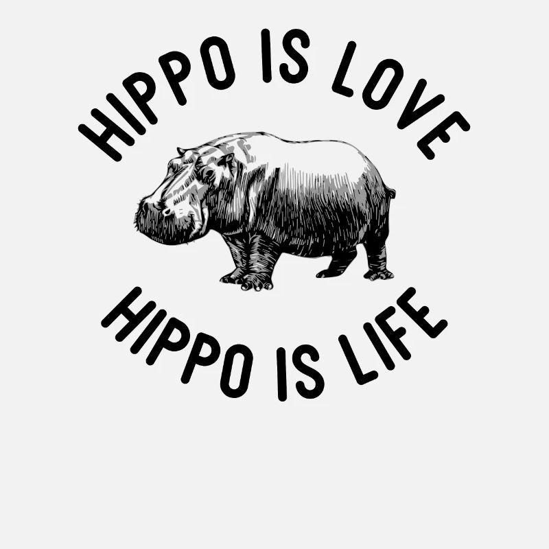 herbivore hippopotame hippo hippo sois toi-même