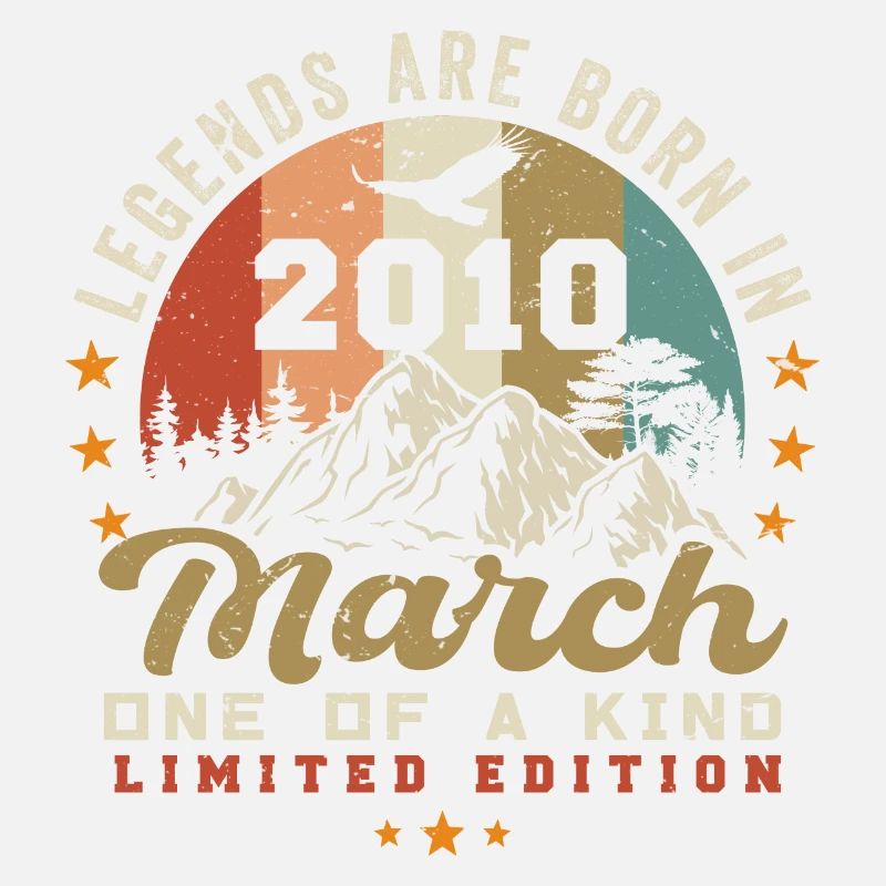 March 2010 Vintage Birthday Retro Gift