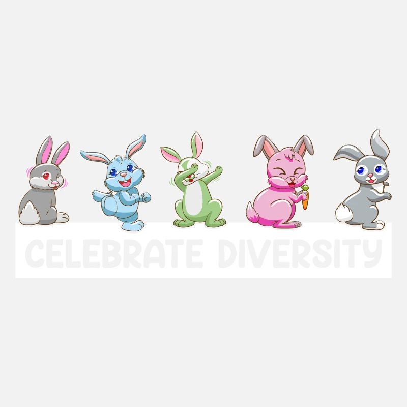 Feiern Sie Diversity Rabbit Pet Lover Ostern