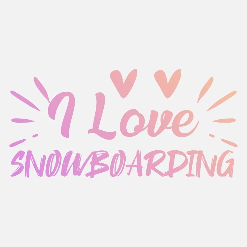 Ich liebe Snowboarding