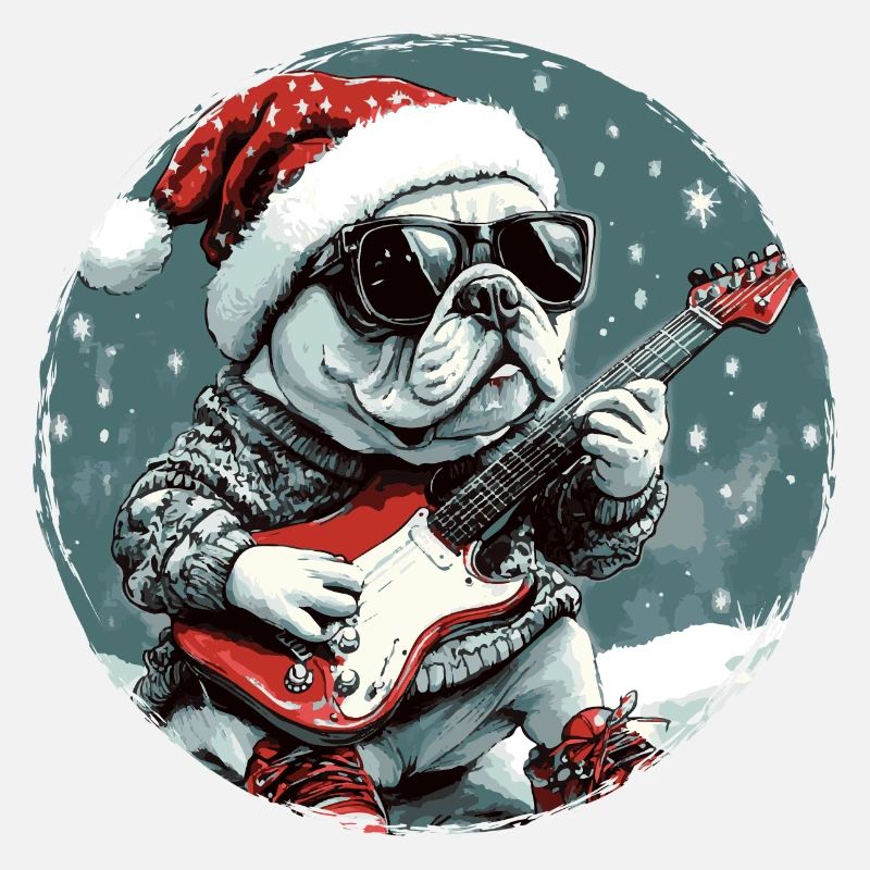 Bouledogue Français Chien Noël Rocker Git