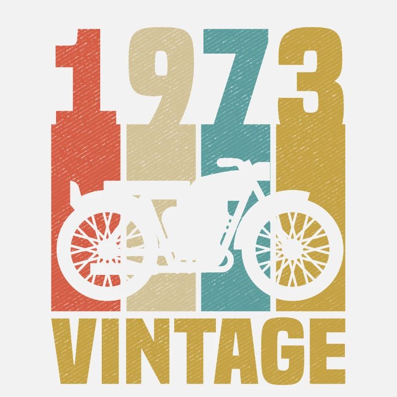 1973 Geburtstag Biker Vintage Motorrad Geschenk