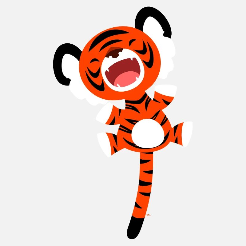 Cute Bouncing Cartoon Tiger by Cheerful Madness!!