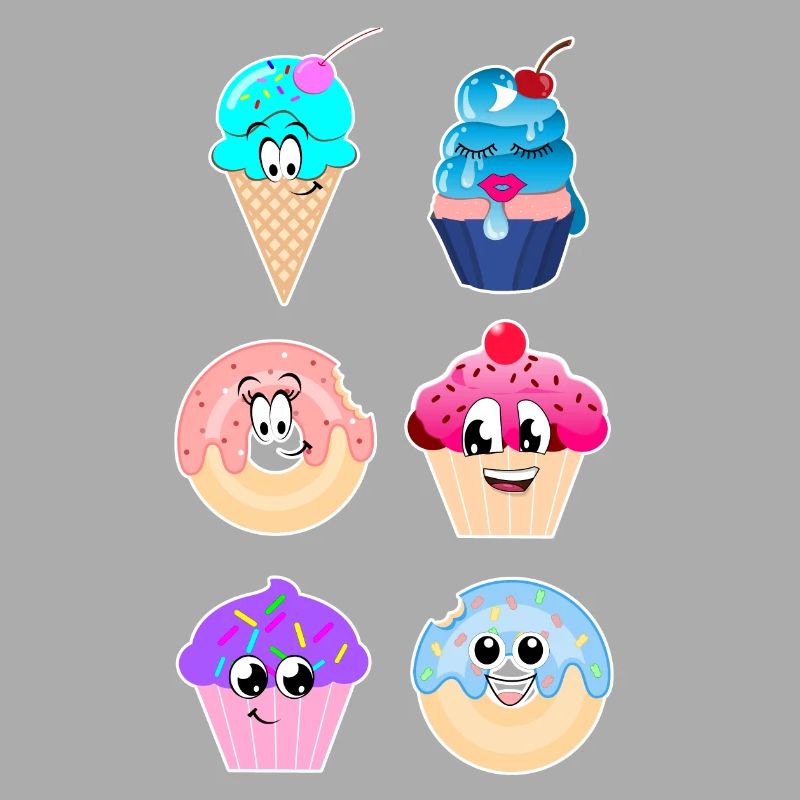 Sweets, Donut, Cupcakes, Eis