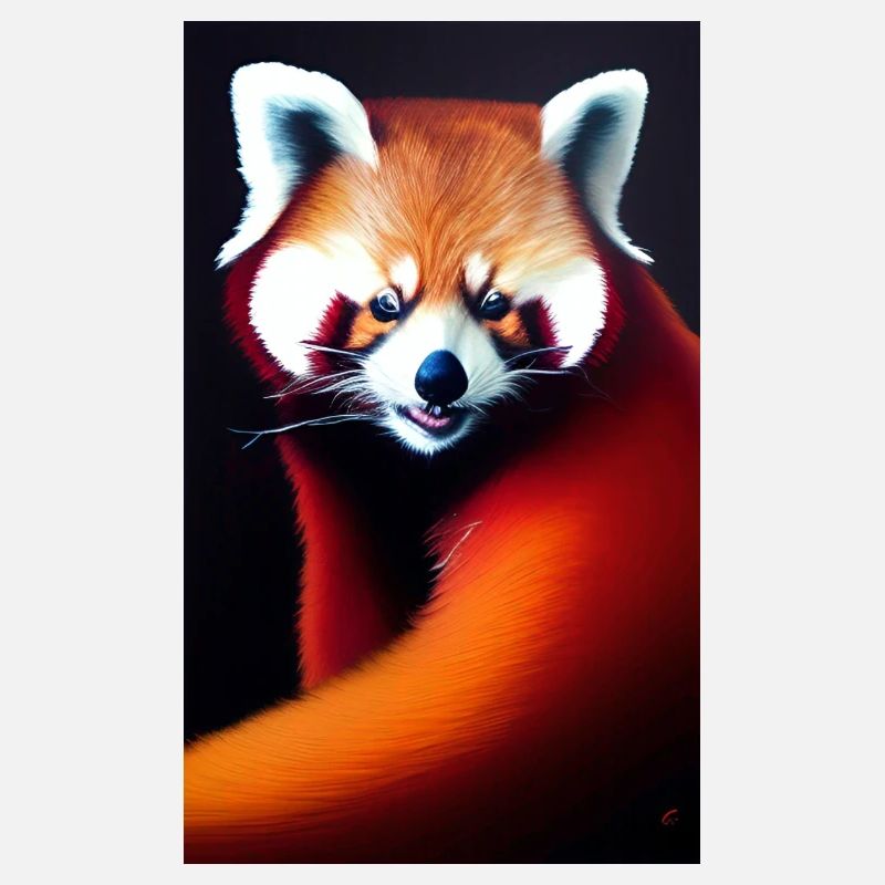 Red Panda Comic Cartoon Zeichnung