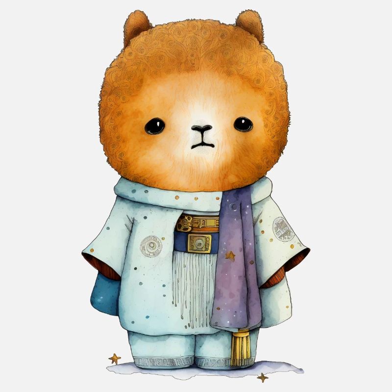 Süß Alpaca Astronaut Weltraum Tier Geschenk