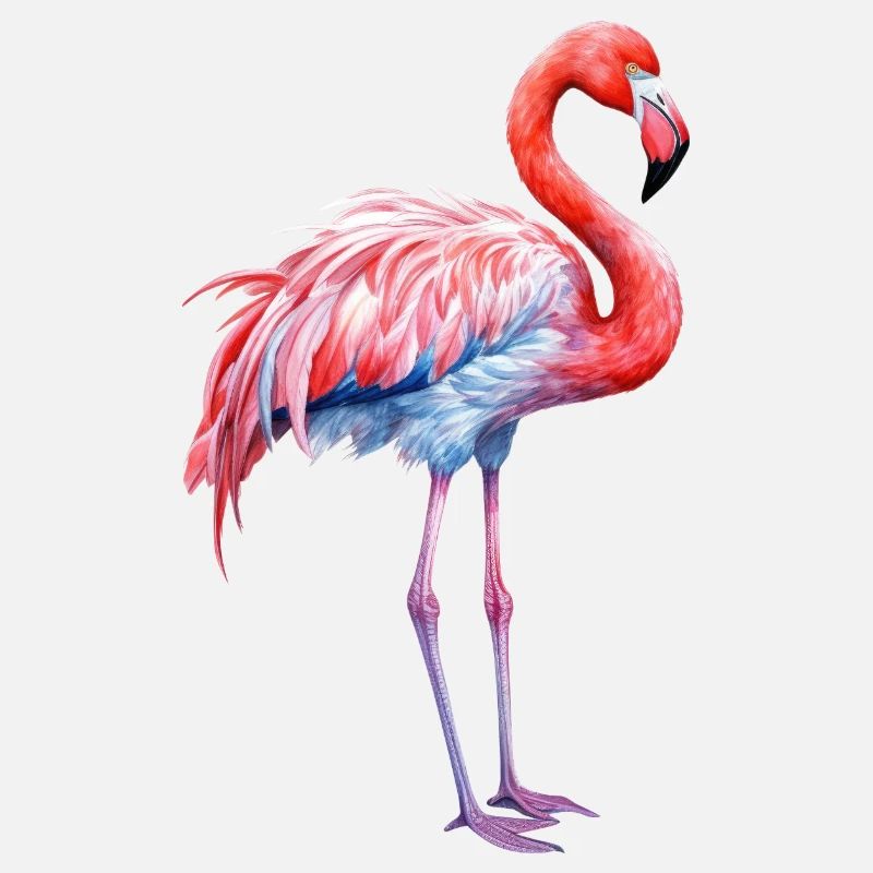 pink flamingo, summertime, vacation time, beach, sea