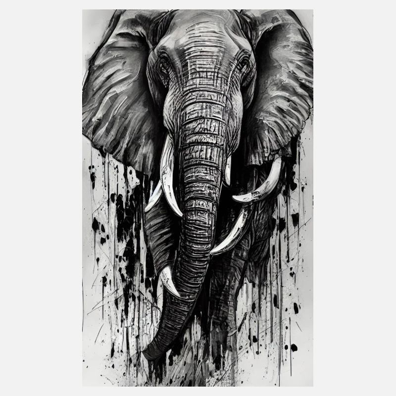Majesté éléphant élégante
