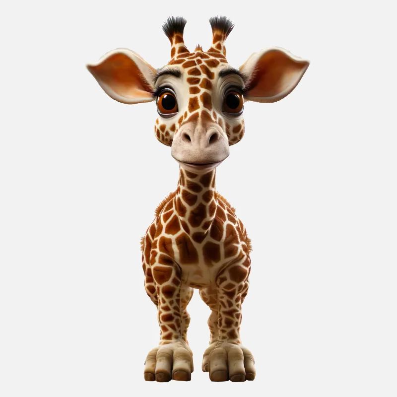 Drôle de bébé girafe