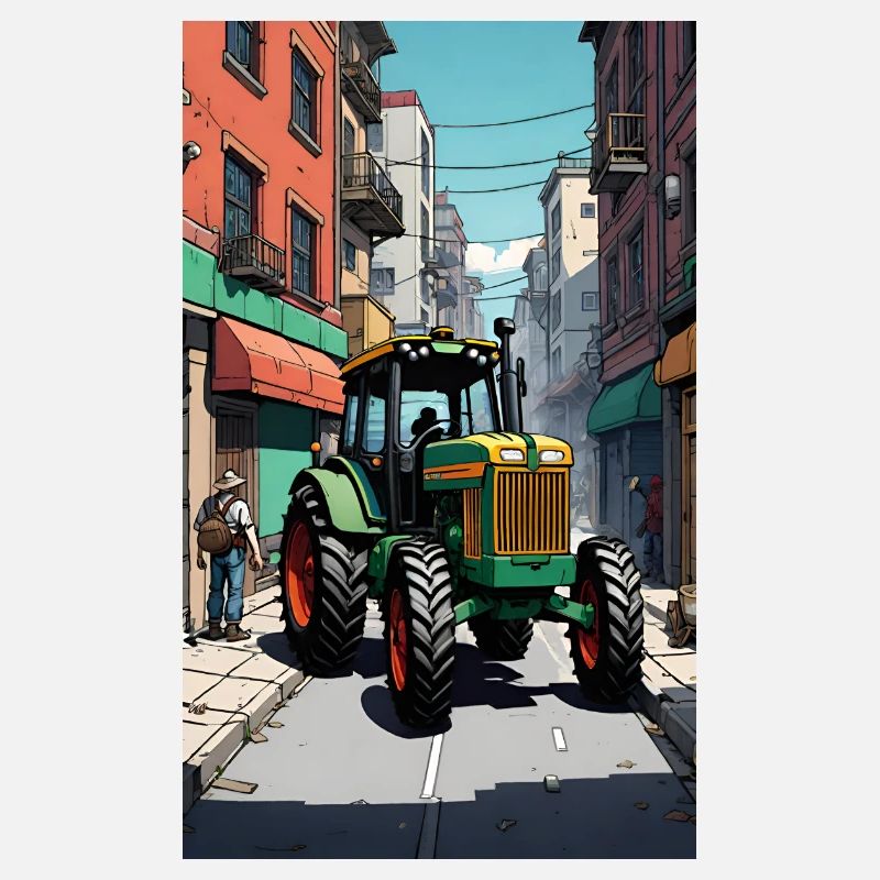 Traktor auf Bauernprotest