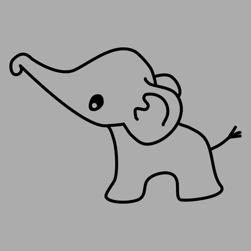 Éléphant mignon bébé éléphant éléphant doux