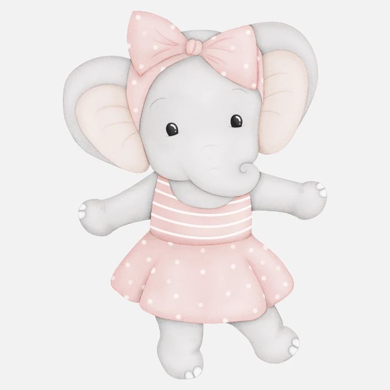 éléphant mignon comme ballerine